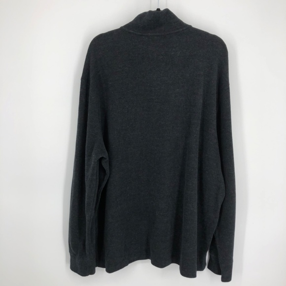 Polo‎ Ralph Lauren Mens Sweatshirt Size XXL Charcoal Gray 1/4 Zip Soft Cotton - Picture 9 of 14